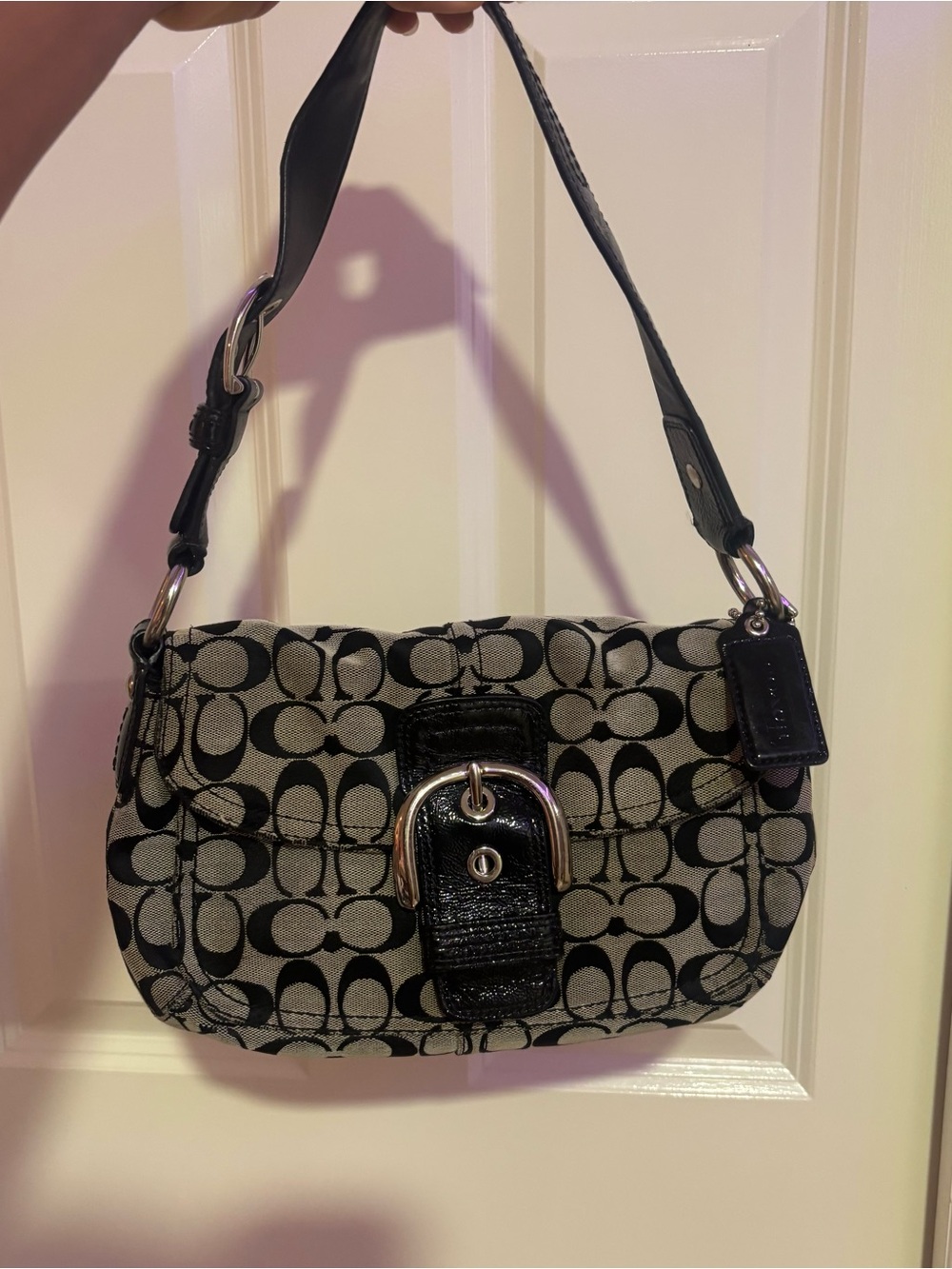 vintage black Coach bag